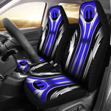 2 Front Mopar Seat Covers Blue 144627 - YourCarButBetter