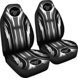 2 Front Mustang Seat Covers Grey 144627 - YourCarButBetter