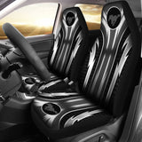 2 Front Mustang Seat Covers Grey 144627 - YourCarButBetter