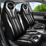 2 Front Mustang Seat Covers Grey 144627 - YourCarButBetter