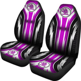 2 Front Skoda Seat Covers Pink 144627 - YourCarButBetter