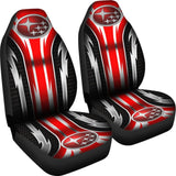 2 Front Subaru Seat Covers Red 144627 - YourCarButBetter