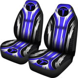 2 Front Tesla Seat Covers Blue 144627 - YourCarButBetter
