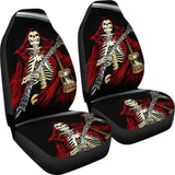 2 Pcs Gothic Grim Reaper Car Seat Covers 101819 - YourCarButBetter