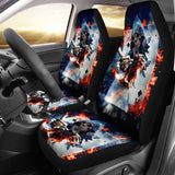 2 Pcs Skull Car Seat Cover Grim Reaper 101819 - YourCarButBetter
