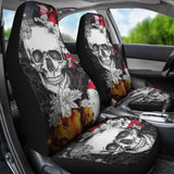 2 Pcs Skull Grim Reaper Car Seat Covers 101819 - YourCarButBetter
