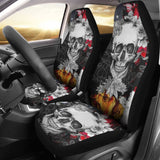 2 Pcs Skull Grim Reaper Car Seat Covers 101819 - YourCarButBetter