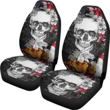 2 Pcs Skull Grim Reaper Car Seat Covers 101819 - YourCarButBetter