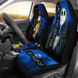 2Pcs Jack Skellington & Sally Car Seat Cover 094209 - YourCarButBetter