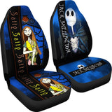 2Pcs Jack Skellington & Sally Car Seat Cover 094209 - YourCarButBetter