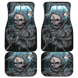 4 Pcs Gothic Skull Car Mats 101819 - YourCarButBetter