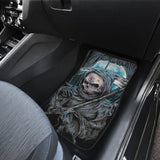 4 Pcs Gothic Skull Car Mats 101819 - YourCarButBetter