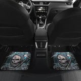 4 Pcs Gothic Skull Car Mats 101819 - YourCarButBetter