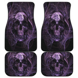 4 Pcs Grim Reaper Skull Car Mats 101819 - YourCarButBetter
