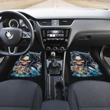 4 Pcs Grim Reaper Skull Car Mats 101819 - YourCarButBetter