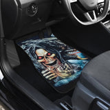 4 Pcs Grim Reaper Skull Car Mats 101819 - YourCarButBetter