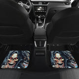 4 Pcs Grim Reaper Skull Car Mats 101819 - YourCarButBetter
