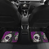 4 Pcs Sugar Skull Girl Car Mats 101819 - YourCarButBetter