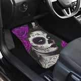 4 Pcs Sugar Skull Girl Car Mats 101819 - YourCarButBetter