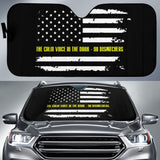 911 Dispatchers The Calm Voice In The Dark Thin Yellow Line Car Auto Sun Shades 213003 - YourCarButBetter