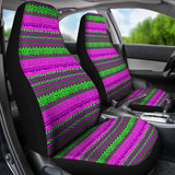 Abstract Car Seat Covers Aztec Watermelon Pink And Lime 174510 - YourCarButBetter