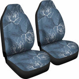 Abstract Flowers Outline Car Seat Covers 153908 - YourCarButBetter