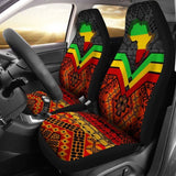 Africa Car Seat Covers - African Map And Patterns - 105905 - YourCarButBetter