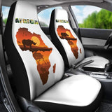 Africa Map Car Seat Covers 093223 - YourCarButBetter