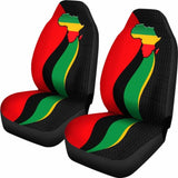 African Car Seat Cover - Pan-African Flag And Map - 11 153908 - YourCarButBetter