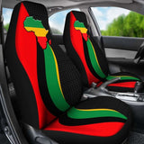 African Car Seat Cover - Pan-African Flag And Map - 11 153908 - YourCarButBetter