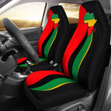 African Car Seat Cover - Pan-African Flag And Map - 11 153908 - YourCarButBetter