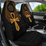 African Car Seat Covers - Africa Ancient Egypt Ankh & Horus Wings - 142711 - YourCarButBetter