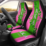 African Car Seat Covers - Alpha Kappa Alpha Ivy Leaf - 105905 - YourCarButBetter