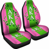 African Car Seat Covers - Alpha Kappa Alpha Ivy Leaf - 105905 - YourCarButBetter