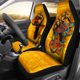 African Car Seat Covers - Black Women Power And Africa Map - 105905 - YourCarButBetter