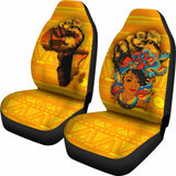 African Car Seat Covers - Black Women Power And Africa Map - 105905 - YourCarButBetter