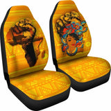 African Car Seat Covers - Black Women Power And Africa Map - 105905 - YourCarButBetter