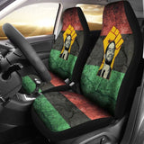 African Car Seat Covers - Malcolm X & Pan African-Flag - 105905 - YourCarButBetter