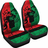 African Car Seat Covers - Pan-African Flag Let Me Be Free - Bn19 153908 - YourCarButBetter