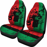 African Car Seat Covers - Pan-African Flag Let Me Be Free - Bn19 153908 - YourCarButBetter