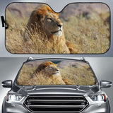 African Lion Hd 5K Car Sun Shade 172609 - YourCarButBetter