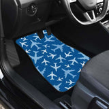 Airplane Pattern In The Sky Front And Back Car Mats 194013 - YourCarButBetter