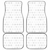 Airplane Print Pattern Front And Back Car Mats 194013 - YourCarButBetter