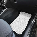 Airplane Print Pattern Front And Back Car Mats 194013 - YourCarButBetter
