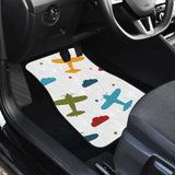 Airplane Star Cloud Colorful Front And Back Car Mats 194013 - YourCarButBetter