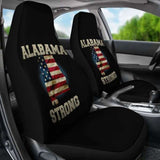 Alabama Strong State Flag Car Seat Covers 110728 - YourCarButBetter