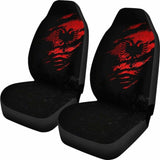 Albania In Me Car Seat Covers - Special Grunge Style (Set Of Two) 232125 - YourCarButBetter
