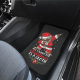 All I Want For Christmas Is A Sloth Car Floor Mats 212109 - YourCarButBetter