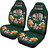 All I Want for Christmas Is A Sloth Car Seat Covers Merry Xmas 212109 - YourCarButBetter