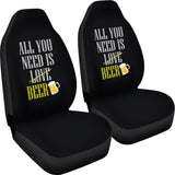 All You Need Is Beer Car Seat Covers 210206 - YourCarButBetter